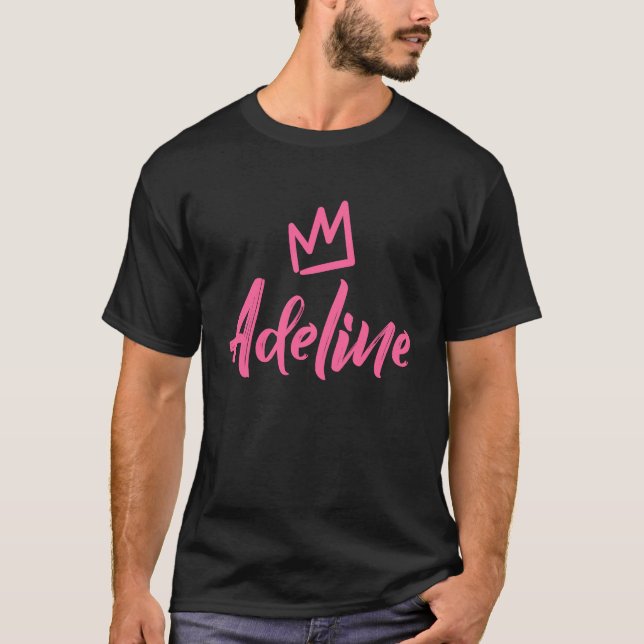 T-shirt Adeline Couronne rose reine pour les femmes appelé (Devant)
