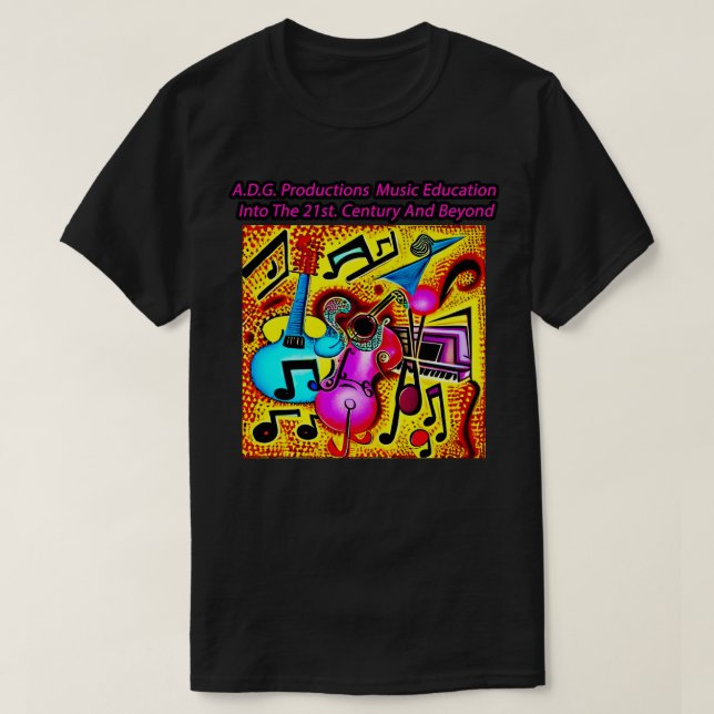 T-shirt ADG Productions merchandises funky musical groove (Design devant)