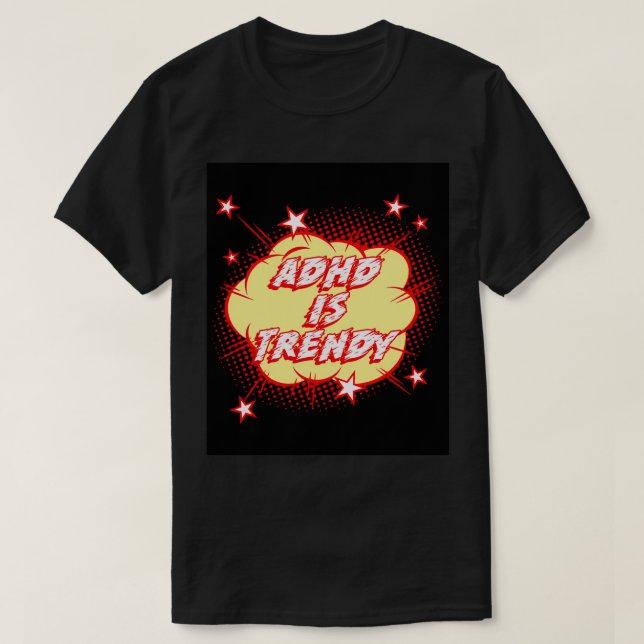 T-shirt ADHD est à la mode 4 (Design devant)