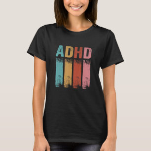 T-shirt Adhd Sensibilisation Vintage Adhd Maman Enfants