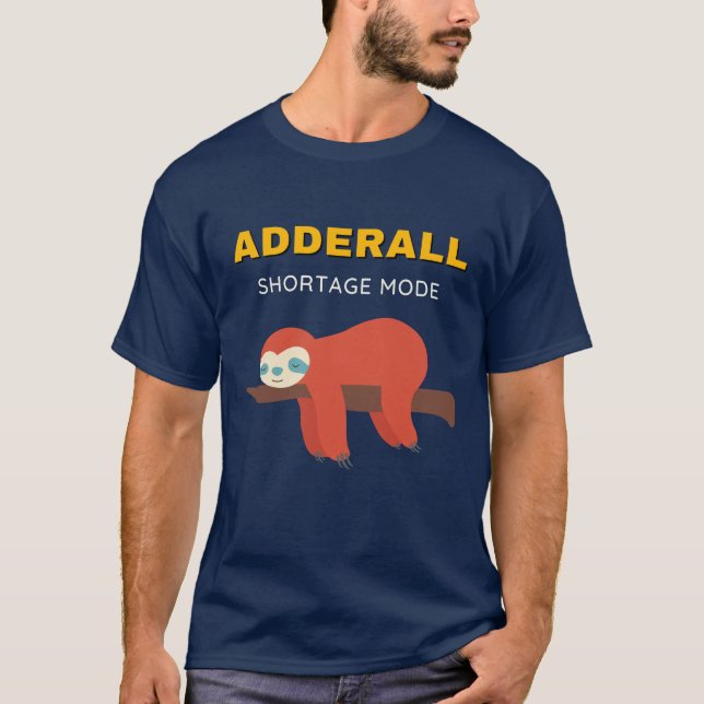 T-shirt ADHD Sleepy Sloth (Devant)