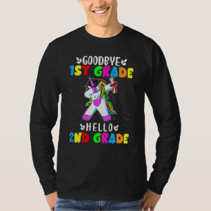 T-shirt Adieu 1ère année Bonjour 2e année Unicorn Girl