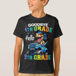 T-shirt Adieu 4e grade T Rex Monster Truck Graduation