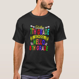 T-shirt Adieu 7e année Bonjour 8e année 2022 Graduation