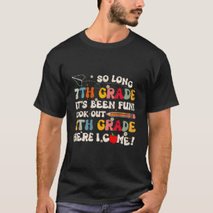 T-shirt Adieu 7e année diplômé de 8e année Dernier jour de