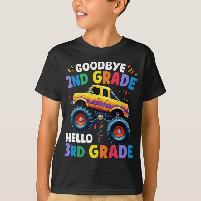 T-shirt Adieu Camion Monster de 2e année (Devant)