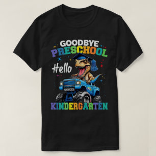 T-shirt Adieu Camion Monster de l'école maternelle T rex G