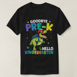T-shirt Adieu Diplôme pré-k Dinosaur T rex