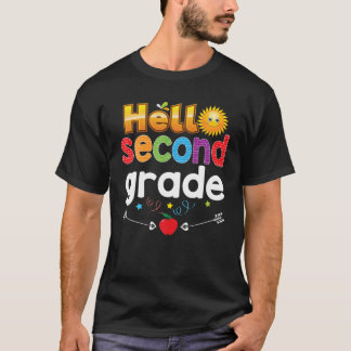 T-shirt Adieu Été Bonjour 2E Année Deuxième Année Enseigna
