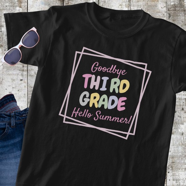 T-shirt "Adieu troisième année, Bonjour été" Enfant (Créateur téléchargé)