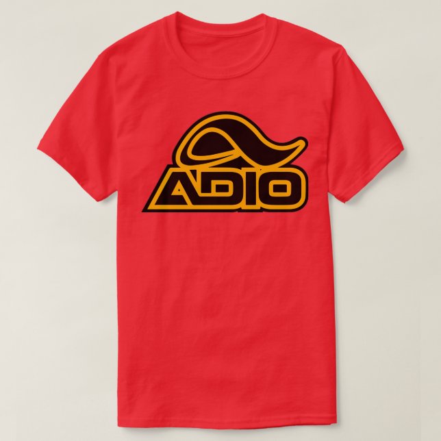 T-shirt Adio skateboarding Yellow (Design devant)