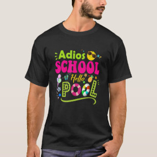 T-shirt Adios School Hello Pool Étudiant ou enseignant 1
