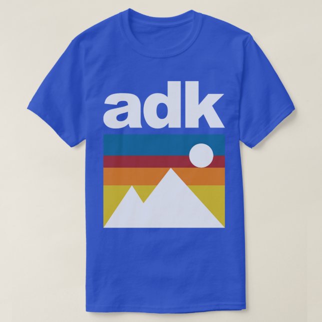 T-shirt Adirondack Mountains ADK (Design devant)