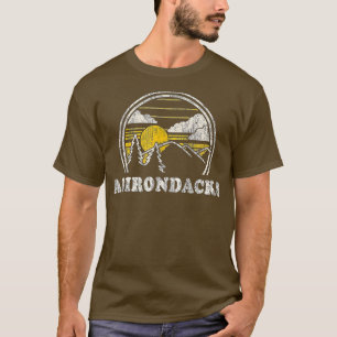 T-shirt Adirondacks New York NY Vintage Randonnées Mountai