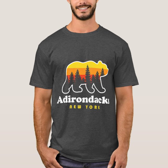 T-shirt Adirondacks NY Bear Woods New York (Devant)