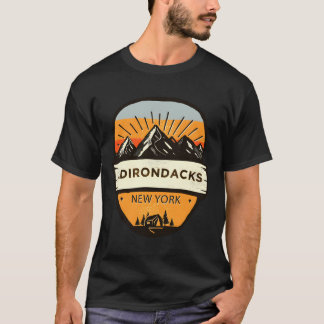 T-shirt Adirondacks Vintages rétro New York Souvenir