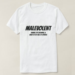 T-shirt Adjectif : Malveillant