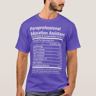 T-shirt Adjoint à l'éducation paraprofessionnelle Nutritio