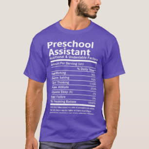 T-shirt Adjoint préscolaire Alimentation Et Indéniable Fac
