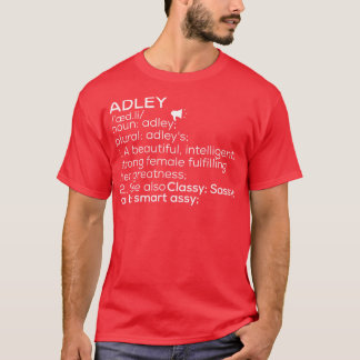 T-shirt Adley Nom Adley Définition Adley Nom de la femme A