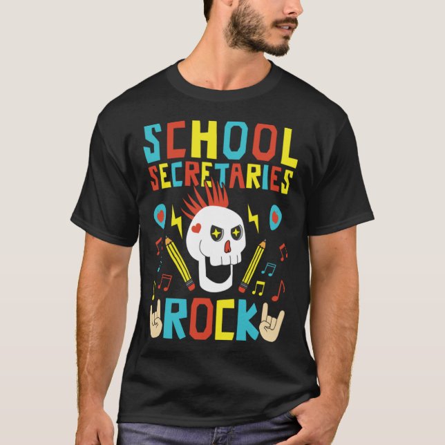 T-shirt Admin Assistant First Day of School  School Secret (Devant)