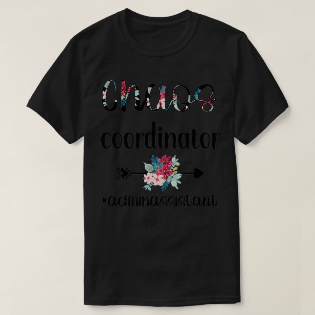 T-shirt Admin Assistant Jour Assistant administratif Maman (Design devant)