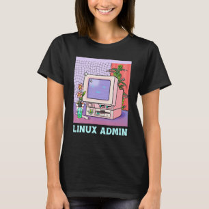 T-shirt Admin Linux Manchot Linux Compétence en informati