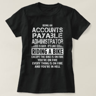 T-shirt Administrateur de comptes à payer