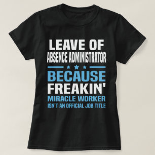 T-shirt Administrateur de congés d'absence