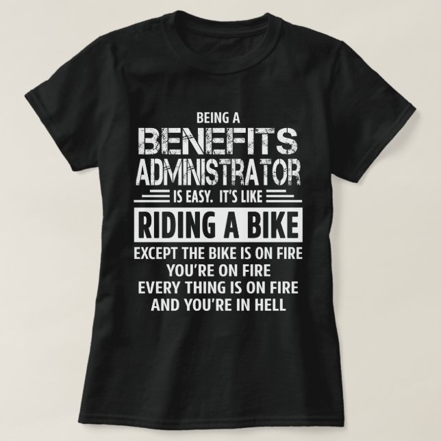 T-shirt Administrateur des avantages (Design devant)