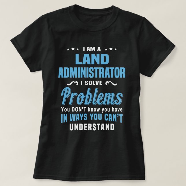 T-shirt Administrateur foncier (Design devant)