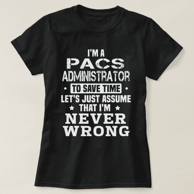 T-shirt Administrateur PACS (Design devant)