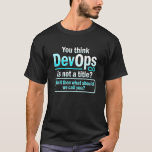 T-shirt Administrateur système et développeur pour un ingé