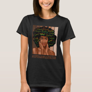 T-shirt Admissions Directrice Afro-Africaine-Américaine Fe