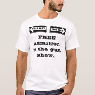 T-shirt Admition gauche, droit, LIBRE à l'exposition