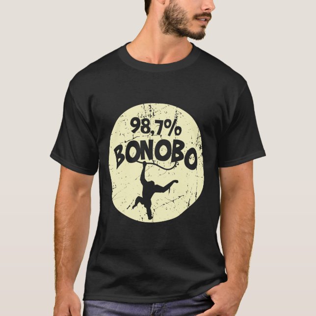 T-shirt ADN Bonobo de singe chimpanzé (Devant)