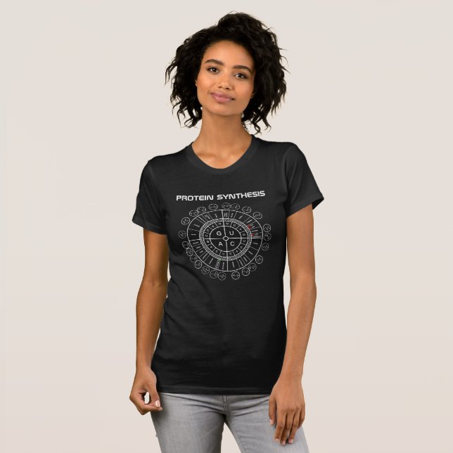 T-shirt ADN messagère à la ROUE de CODON d'ACIDE AMINÉ (Devant entier)