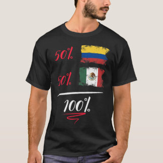 T-shirt ADN Pride Patrimoine Colombien Et Mexicain Demi
