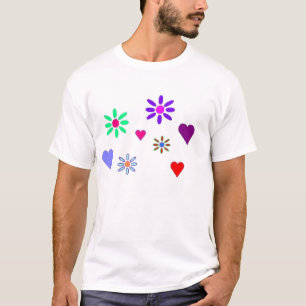 T-shirt Ado Coeurs et Fleurs