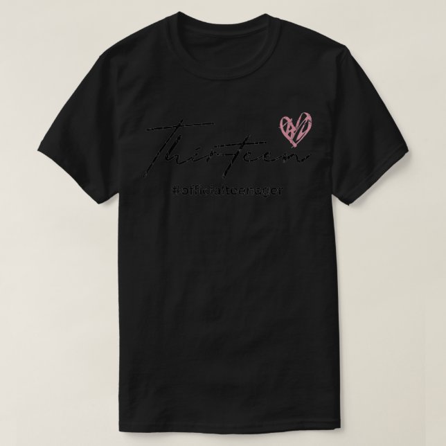 T-shirt Ado officiel Anniversaire Funny Adolescent Girl 13 (Design devant)