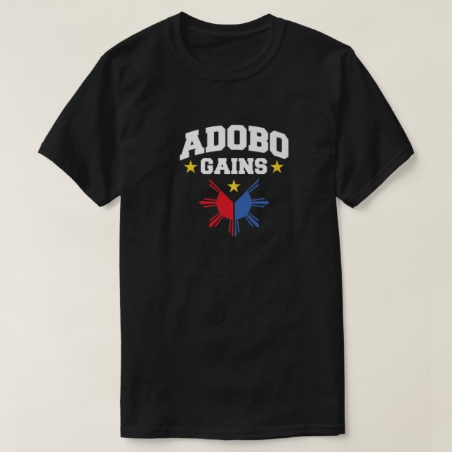 T-shirt Adobo remporte le drapeau philippin Pinoy Philippi (Design devant)