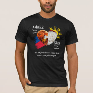 T-shirt Adobo + Riz = Véritable Amour