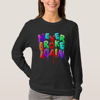 T-shirt Adolescent Coloré Never Broke Again