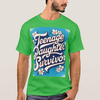 T-shirt Adolescent Fille Survivor Adolescent Papa Maman Pè