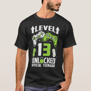 T-shirt Adolescent officiel 13e anniversaire niveau 13 dév