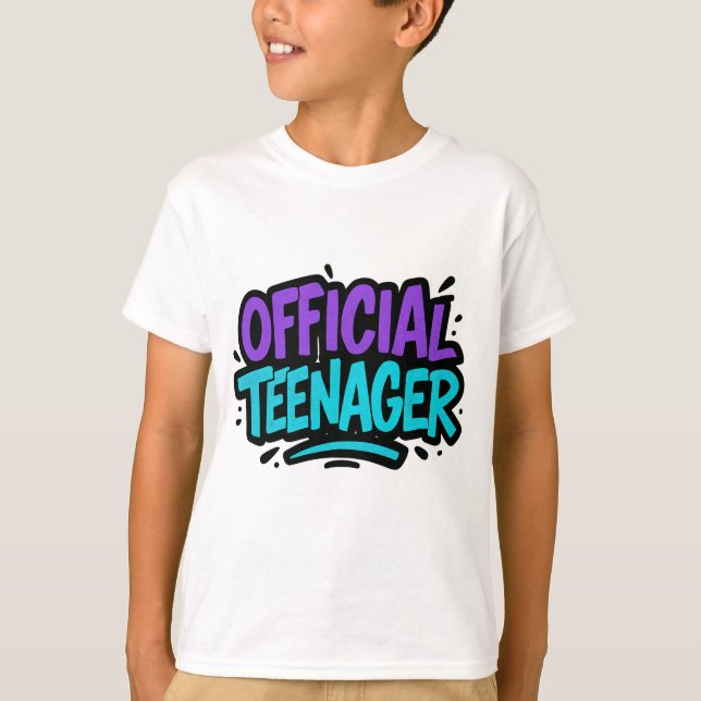 T-shirt Adolescent officiel - Fun 13ème anniversaire pour  (Devant)