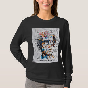 T-shirt ADOM Premium "Créez Votre Réalité" Minimaliste Fem