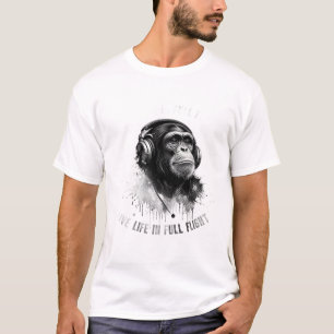 T-shirt ADOM Premium "Vivez la vie en plein vol" Minimalis