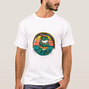 T-shirt ADOM Rétro Sunset Frog Motard