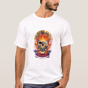 T-shirt ADOM Ride Die Crâne de Flamme